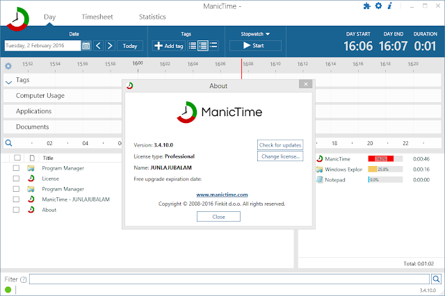 ManicTime Professional 4.1 Direct Link Download