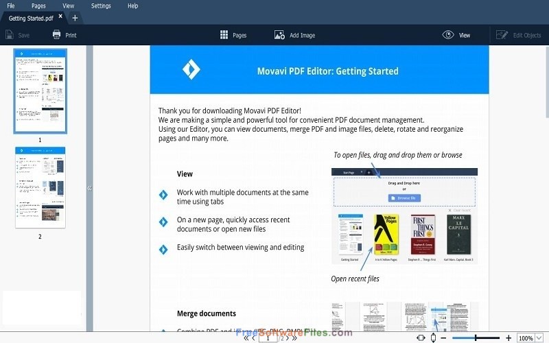 Movavi PDF Editor 1.5 Free Download for Windows PC
