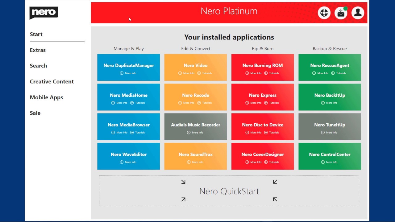 Nero Platinum 2020 Suite 22.0 Free Download for Windows PC