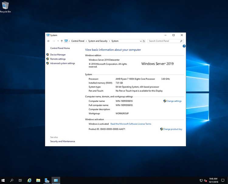 Offline Installer Download Microsoft Windows Server 2019 v1909 January 2020 Build 18363.592