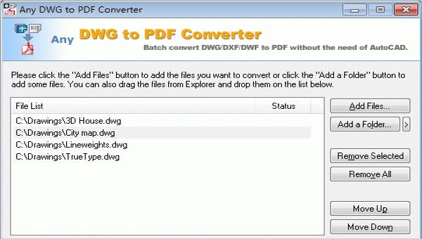 Free Download for Windows PC Any DWG to PDF Converter 2020