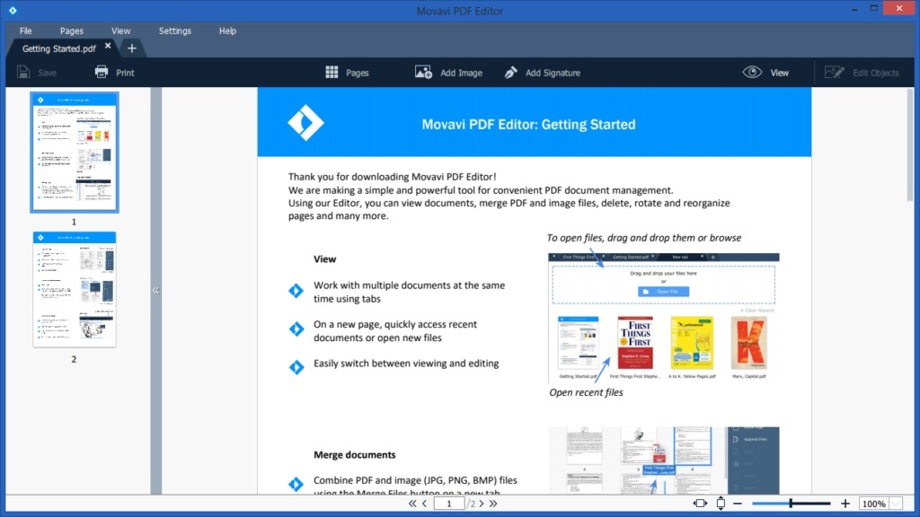 Free Download for Windows PC Movavi PDF Editor 3.1