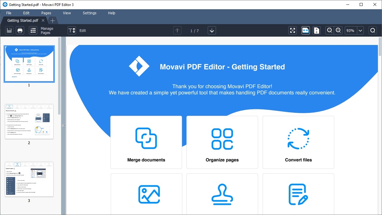 Offline Installer Download Movavi PDF Editor 3.1